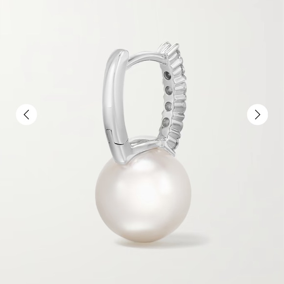 Mikimoto pearl diamond earrings - Picture 6 of 6